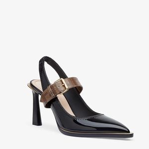 Fendi Mary Jane FFrame Court Shoes in Black Sz38.5